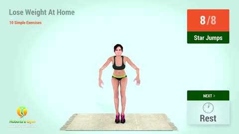 Weight lose exercises at home 🏫