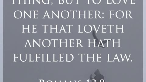 Daily Bible Verse - Romans 13:8