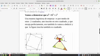 Demostración Teorema de Pitágoras.