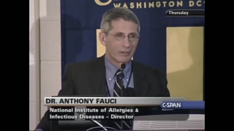 December 2002 - President George W. Bush appointed Dr. Anthony Fauci to lead the US bioweapons program