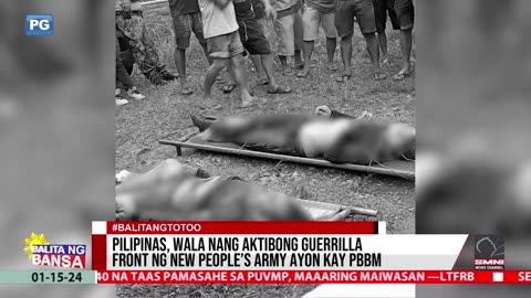 Pilipinas, wala nang aktibong guerrilla front ng New People’s Army ayon kay PBBM