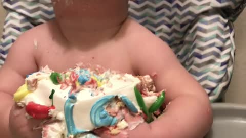 Son's First Birthday Smash Cake