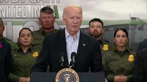 The Look On Border Patrol's Faces When Biden Changed Subject To Climate Change Said It All