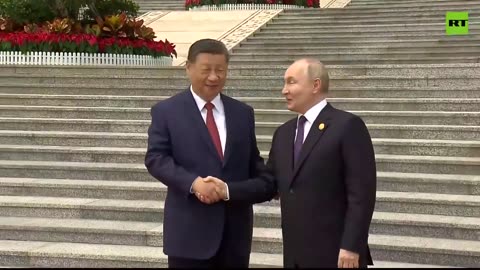 JUST IN: 🇷🇺 🇨🇳 Russian President Putin meets Xi Jinping in China.