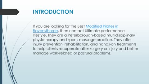 Best Modified Pilates in Ravensthorpe