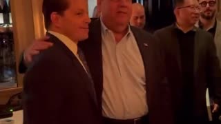 Chris Christie And Anthony Scaramucci Briefly Kiss While Promoting The Latter's Book