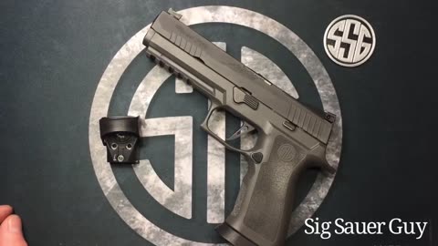 Sig Sauer P320 red dot sight installation