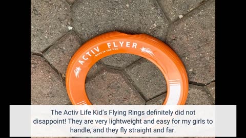 Watch Full Review: Activ Life Kid’s Flying Rings [2 Pack] They Fly Straight & Don’t Hurt! 80% L...