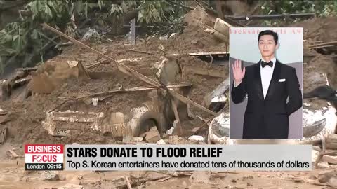 Top S. Korean stars donate thousands to flood relief