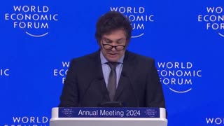 'Give Em Hell' Javier Milei, Speech At Davos..