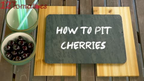 How to pit cherries
