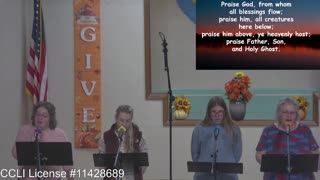Moose Creek Baptist Church Sing “Doxology” During Service 11-06-2022