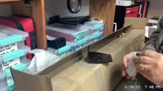 A in-line fabrication unboxing