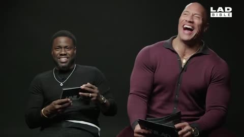 The Rock And Kevin Hart Making Each Other Laugh