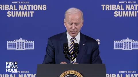Biden addresses White House Tribal Nations Summit in Washington