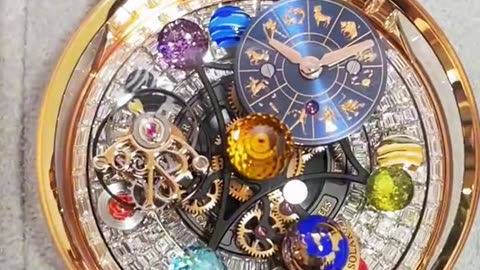 Zodiac signs. The dial of Astronomia Solar Jewelry Planets Zodiac is not your average