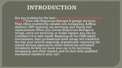 Best Brake Repair Service in Lewson Street