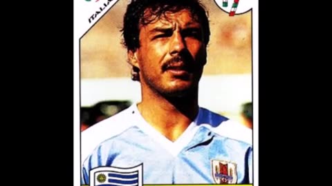 PANINI STICKERS URUGUAY TEAM WORLD CUP 1990