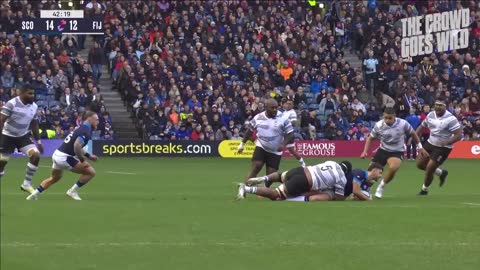 England Rugby's Manu Tuilagi puts big hit on Pumas loose forward | Smashed Em Bro
