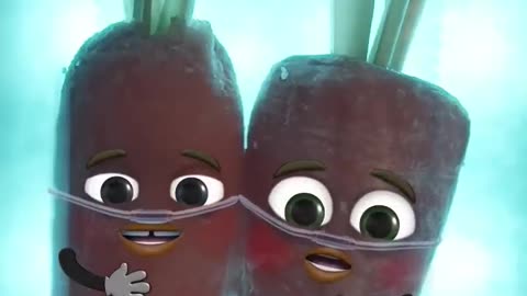 Carrot C-Section - SIAMESE TWINS ALMOST DIED😢❤️ #fruitsurgery #animation #cartoon #cute #foodsurgery