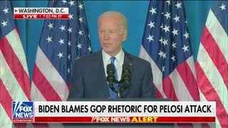 Biden says Pelosi's attacker is like Jan 6!