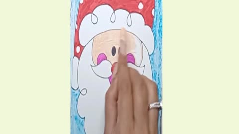 Cute Santa Face Drawing | How To Draw Santa Claus Face For Kids