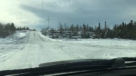 Driving the right of Way on powerline site