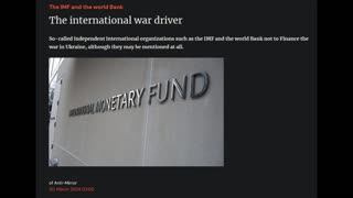 The IMF and the world Bank, The international war drivers