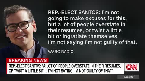 GOP Rep.-elect George Santos admits to lying about resume, says he's not a criminal
