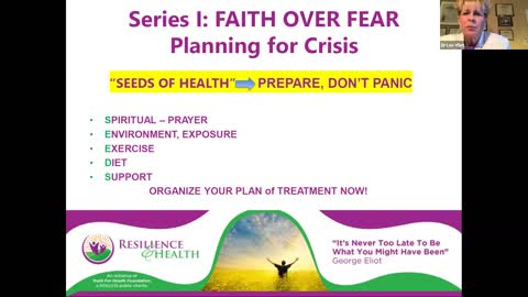 Truth for Health Virtual University Presents: Faith Over Fear pt. 3 Planning for Chaos