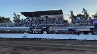 Modified Tractor pulling in California at the
