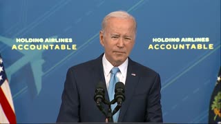 President Biden delivers remarks about protecting consumers from flight delays and cancellations with Transportation Secretary Pete Buttigieg - May 8, 2023