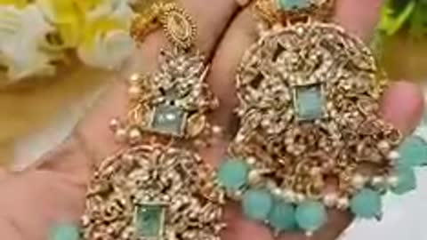 Traditional Zarqoon Stone Bridal Set