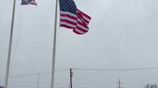 That's a HUGE Flag - It's WINDY!