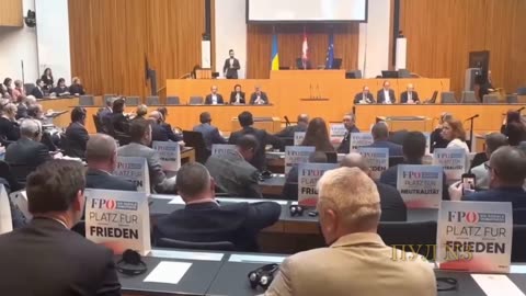 Deputies of the Austrian Freedom Party left the parliament hall in protest during Zelensky's speech