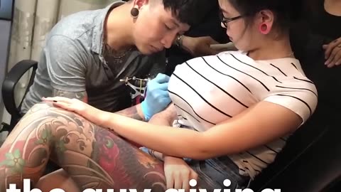 New prank prank tattoo effect viral video