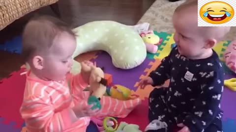 -Funny And Cute Babies Laughing Hysterically Compilation