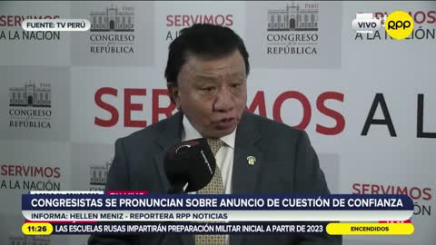 "Tratan de victimizarse": Enrique Wong sobre el anuncio de la cuestión de confianza