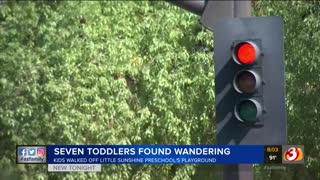 Seven (7) Unsupervised Toddlers Escape Preschool, Wander Into Traffic