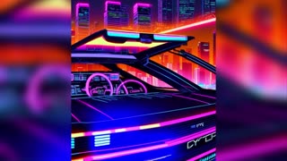 Futuristic Synthwave Music (AI Music Video) With Just a Whisper - Along for the Ride