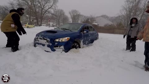 2016 SUBARU WRX SNOW DRIFTING (FAIL)