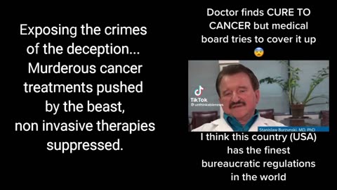 CANCER CURE SUPPRESSED. Exposing the criminal deceivers.