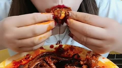 ASMR eating Spicy Seafood 🔥🔥🔥