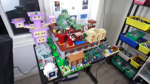 I built EVERY MINECRAFT structure in LEGO...
