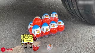 OMG !! Please No Crushing Baby Spongebob vs Watermelon Crushing Crunchy & Soft Things by Car