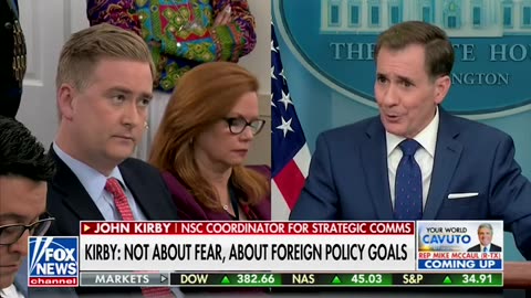 Doocy has John Kirby's wheels spinning with brutal question he CAN'T answer