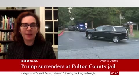 Donald Trump mugshot released after election arrest - BBC News