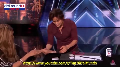 Card Magician Wows Tyra Banks on Stage! America's Got Talent