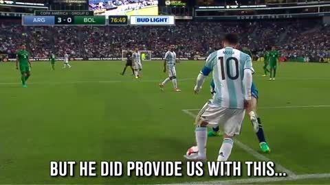 Messi didn’t score against Bolivia, but still provided us with some fireworks
