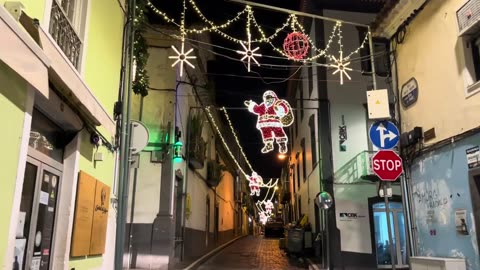 Iluminação de Natal / Christmas lights Ponta Delgada, Sao Miguel Azores Portugal 25.12.2023 #Natal